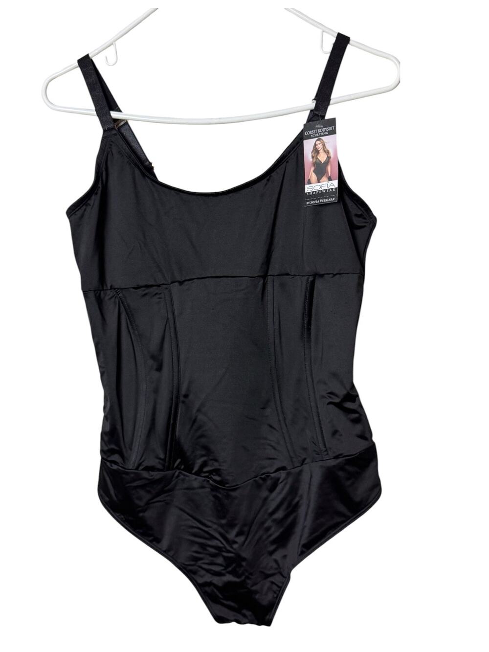 Sofia Vergera Women's Black Corset Bodysuit
Sz XXL
New with tag